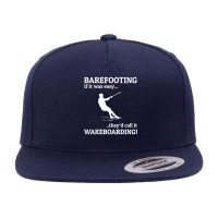 Barefoot Skiing Water Sport Motorboat 5 Panel Snapback Cap | Artistshot