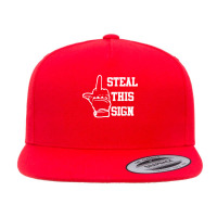 Steal This Sign Middle Finger Houston Asterisk Baseball Gift T Shirt 5 Panel Snapback Cap | Artistshot