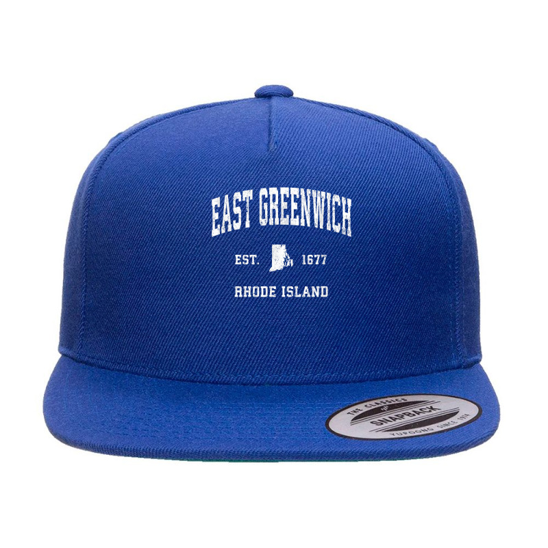 East Greenwich Rhode Island Ri Vintage Athletic Sports Desig T Shirt 5 panel snapback cap by vazwttopperve | Artistshot