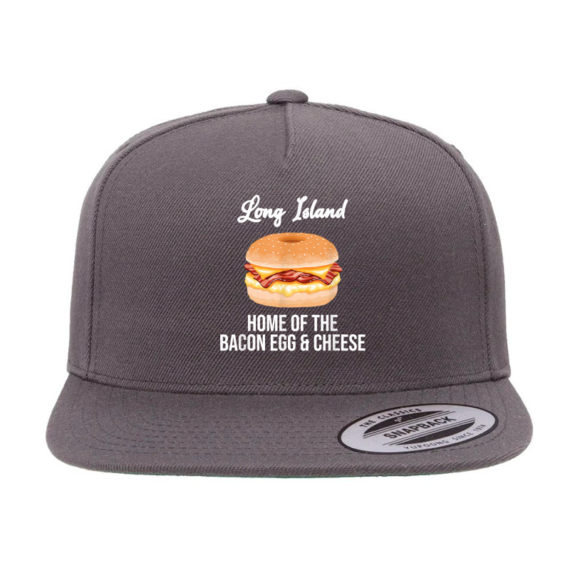 Long Island New York Bacon Egg And Cheese T Shirt 5 panel snapback cap by kasaqcsegurc | Artistshot