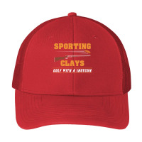 Sporting Clays   Golf With A Shotgun   Clay Target Shooting Pullover H Pa Trucker Cap | Artistshot