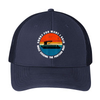 Sorry What I Said While Docking The Pontoon Boat Meme T Shirt Pa Trucker Cap | Artistshot