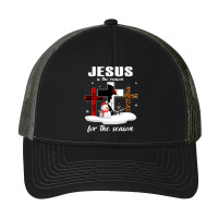 Christian Christmas Nativity Jesus Is The Reason For The Season 458 Bi Pa Trucker Cap | Artistshot