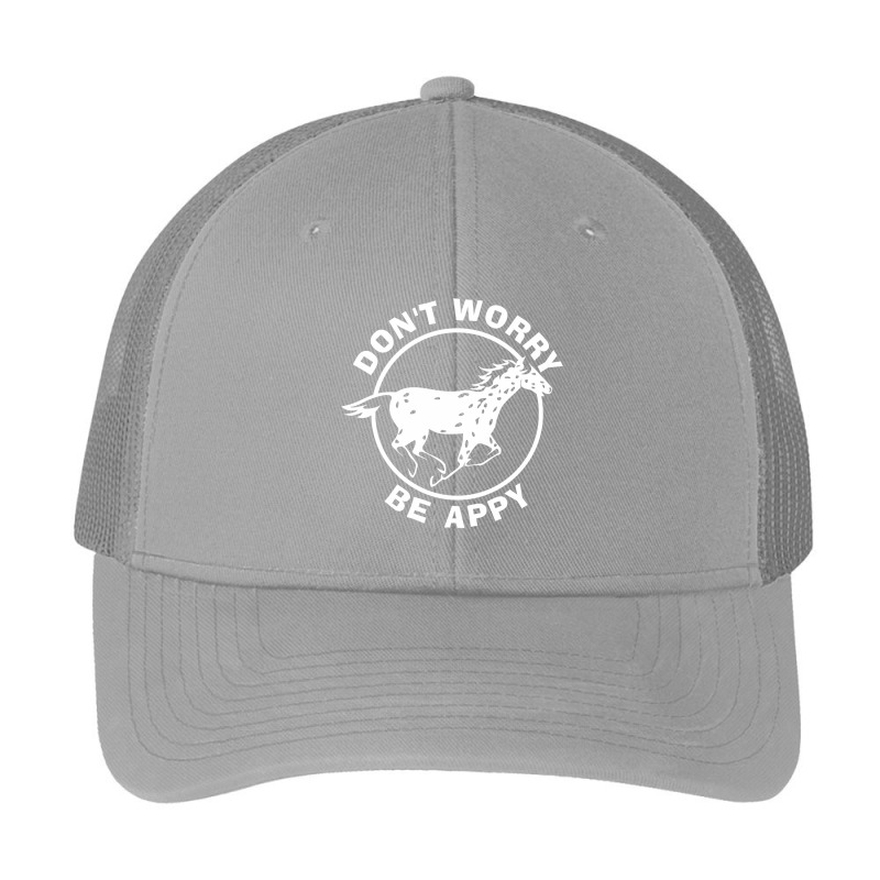 Don T Worry Be Appy  Nickerstickers Leopard Appaloosa Horse Pa Trucker Cap by Hoangduong | Artistshot