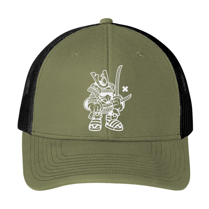 Samurai Warrior White Pa Trucker Cap by oliverhenn68 | Artistshot