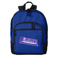 Analog Synthesizer 8bit 3d Retro Artwork Design Basic Backpack | Artistshot