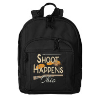 Clay Target Shooting Ohio Shirt Long Sleeve Skeet Trap Basic Backpack | Artistshot