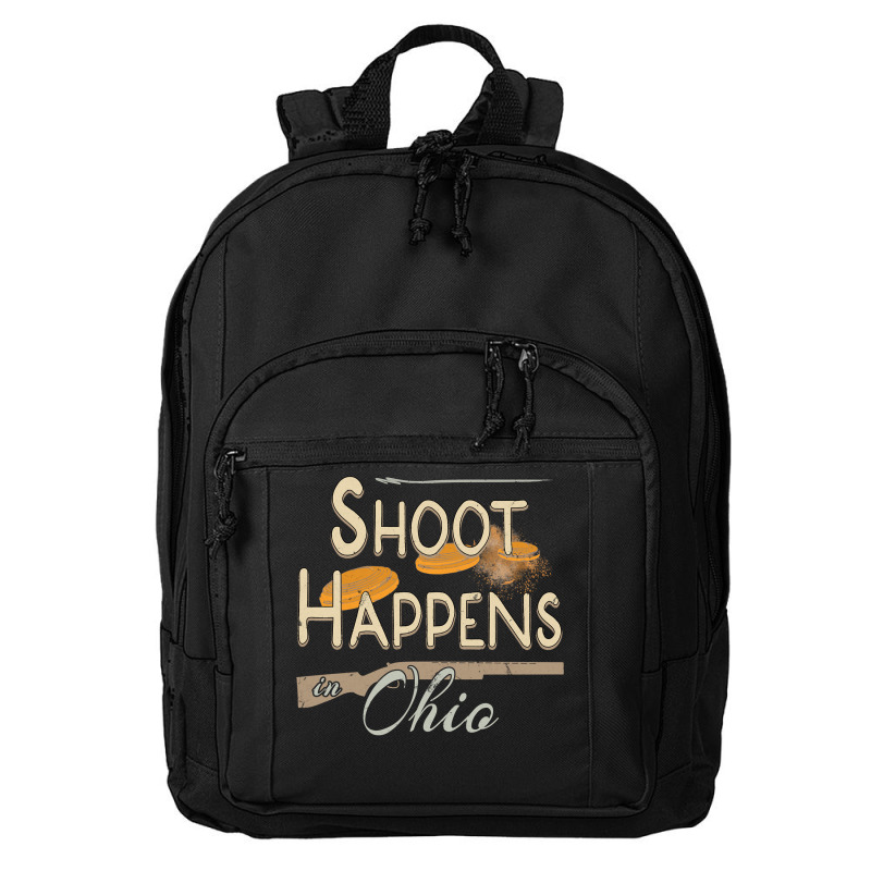 Clay Target Shooting Ohio Shirt Long Sleeve Skeet Trap Basic Backpack | Artistshot