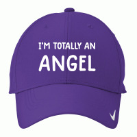 Im Totally An Angel Novelty Funny Halloween Christmas Nike Dri-fit Cap | Artistshot