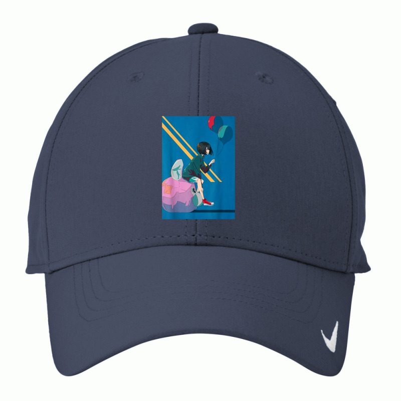 Anime Girl Retro 90s Aesthetic Lofi Japanese Nike Dri-fit Cap | Artistshot