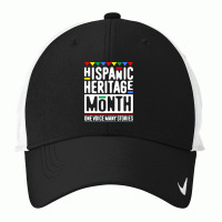 Awesome Hispanic Heritage Month Retro Shirt All Latin Countries Flag H Nike Dri-fit Cap | Artistshot