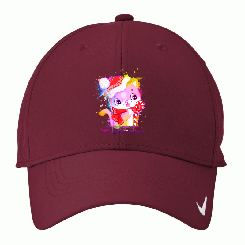 Merry Christmas Cat Nike Dri-fit Cap | Artistshot