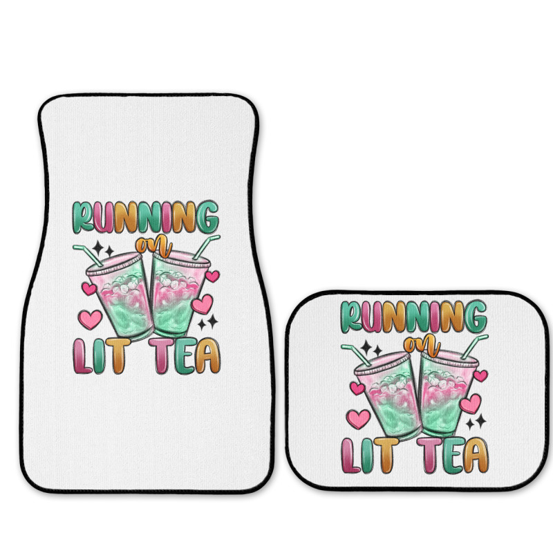 Running On Lit Tea Full Set Car Mats | Artistshot