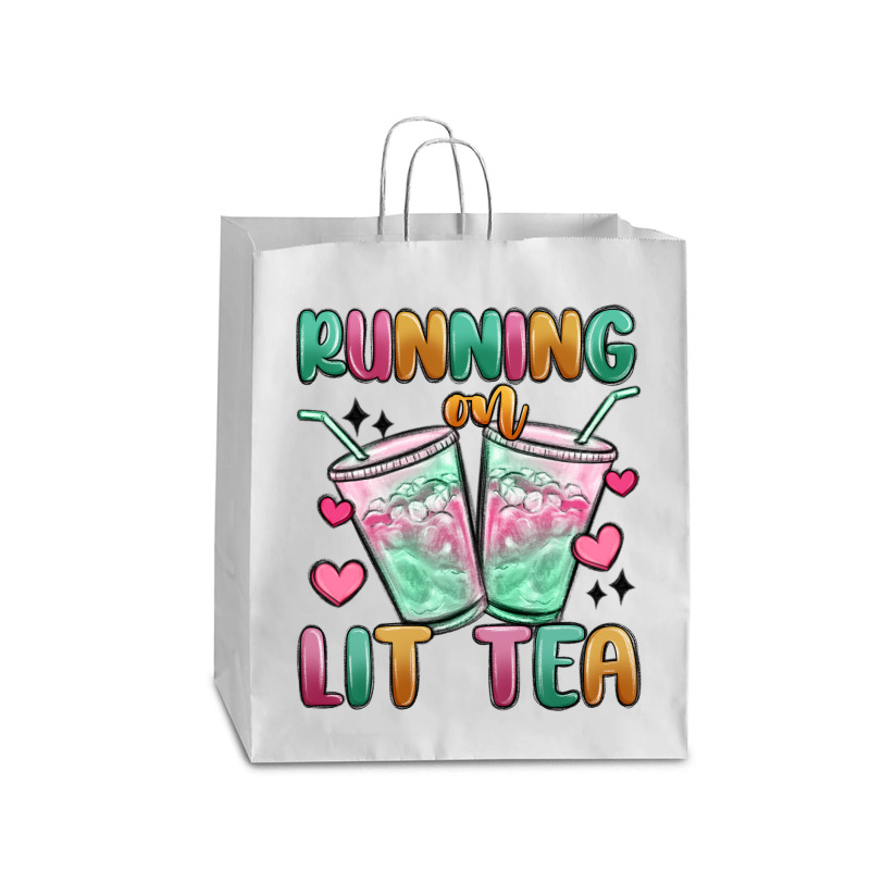 Running On Lit Tea Queen Paper Bag - 16 X 6 X 19 1/4 | Artistshot