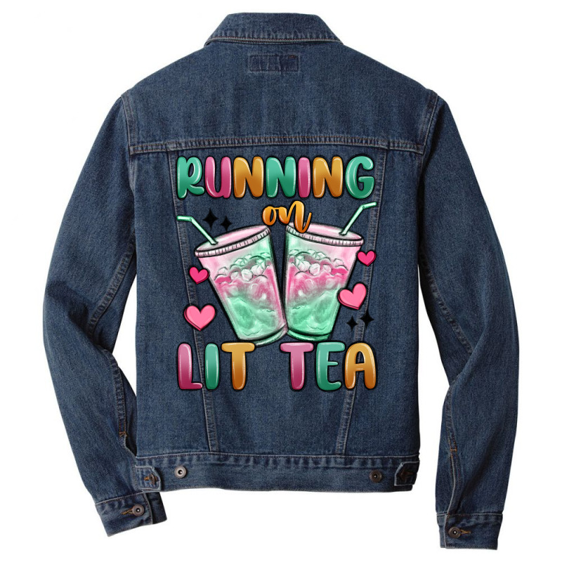 Running On Lit Tea Men Denim Jacket | Artistshot