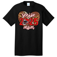 Senior 2025 Mom Football Basic T-shirt | Artistshot