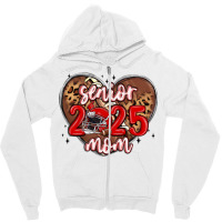 Senior 2025 Mom Football Zipper Hoodie | Artistshot