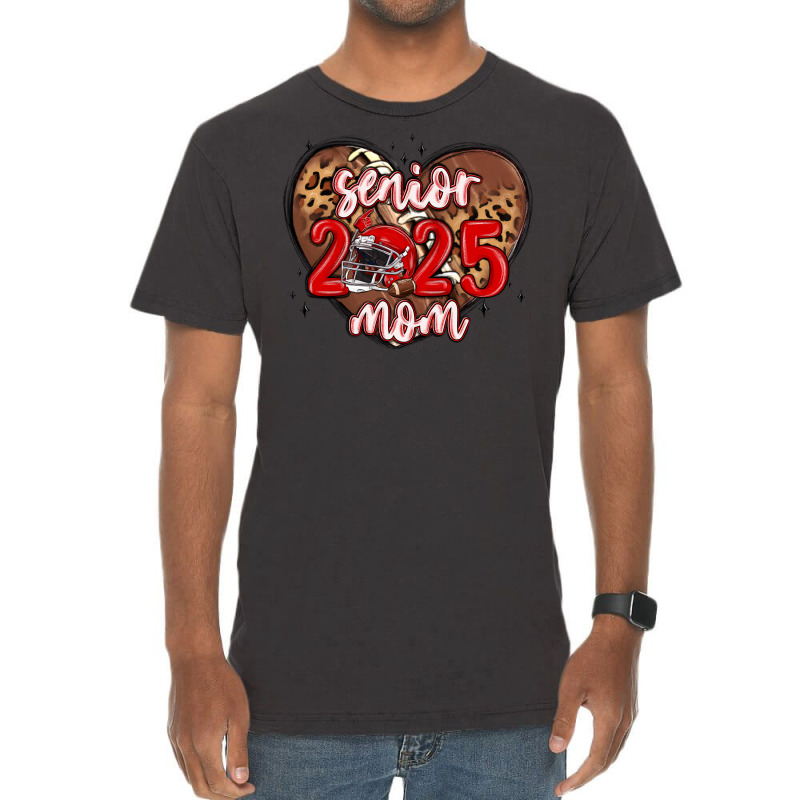 Senior 2025 Mom Football Vintage T-shirt | Artistshot