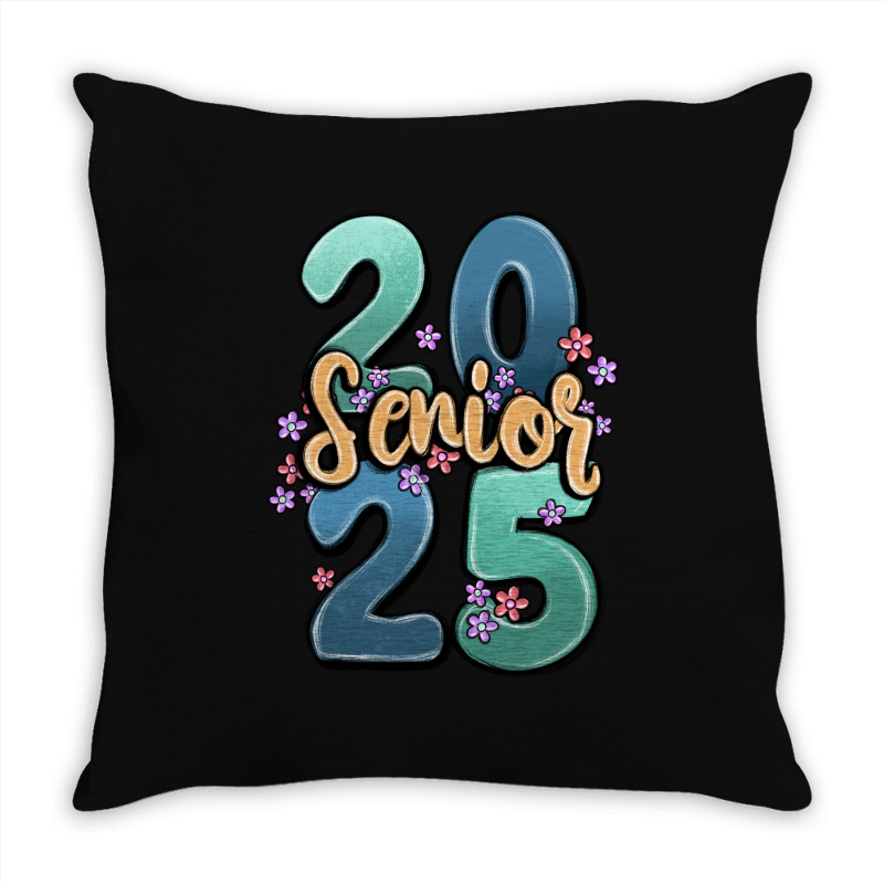 Senior 2025 Throw Pillow | Artistshot