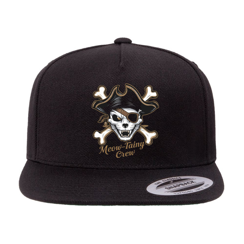 Cat Skull 5 panel snapback cap by Charity Aduset | Artistshot