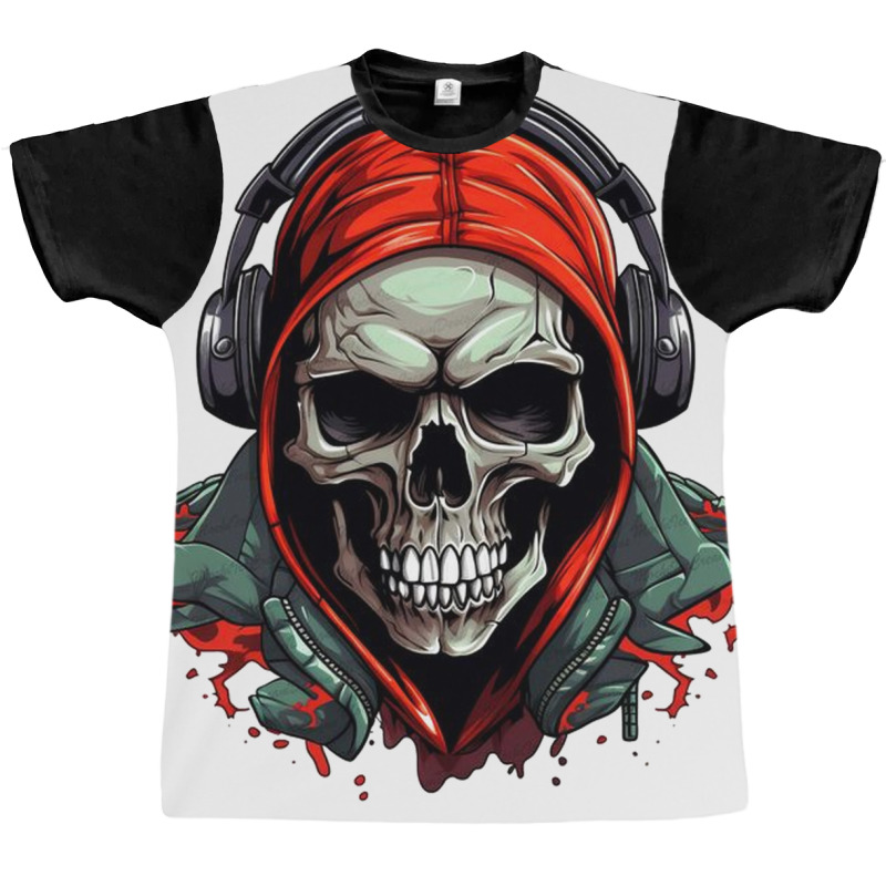 Hip Hop Skull Graphic T-shirt | Artistshot