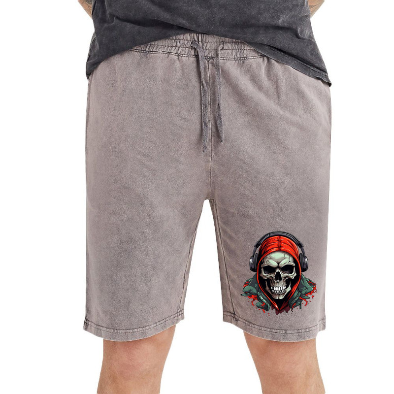 Hip Hop Skull Vintage Short | Artistshot