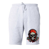 Hip Hop Skull Fleece Short | Artistshot