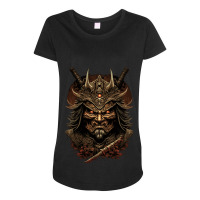 Samurai Maternity Scoop Neck T-shirt | Artistshot