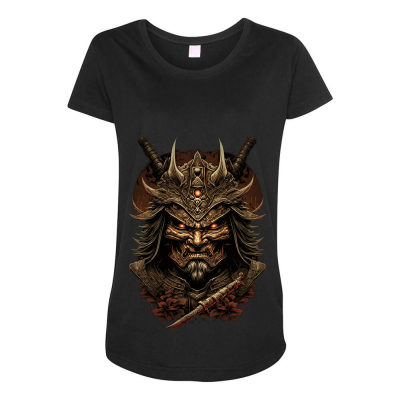 Samurai Maternity Scoop Neck T-shirt by mailson | Artistshot