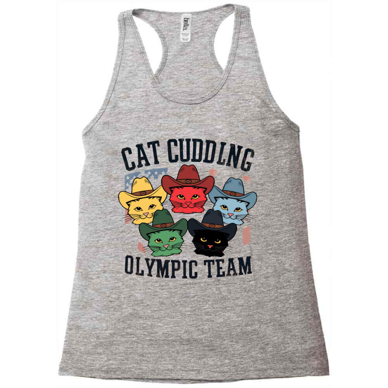 Cat Cuddling Olympic Team Racerback Tank by Charity Aduset | Artistshot