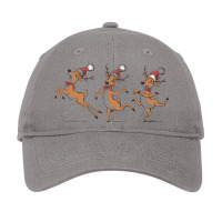 Three Bizarre Reindeer Celebrate Christmas Adjustable Cap | Artistshot