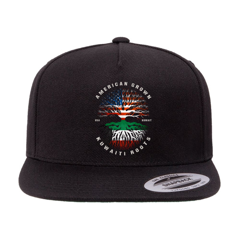 American Grown Kuwaiti Roots Kuwait Flag 5 panel snapback cap by moteestyle | Artistshot