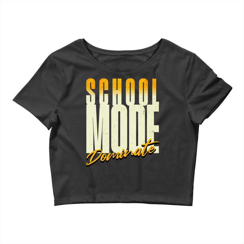 School Mode Dominate Crop Top by spreadshirt.com/Wolf shop | Artistshot