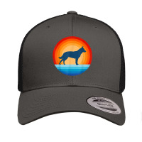 Blue Heeler Australian Cattle Dog Retro Vintage 70s Sunset T Shirt Retro Trucker Cap | Artistshot