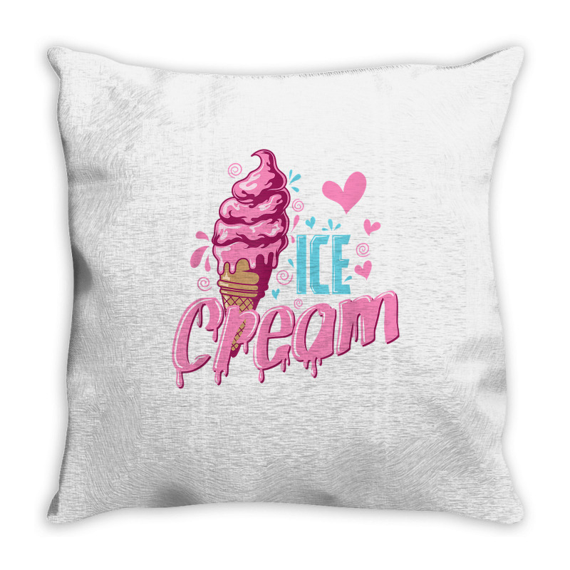 Ice Cream Soft Ice Cream T Shirt Throw Pillow | Artistshot