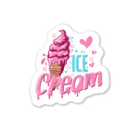 Ice Cream Soft Ice Cream T Shirt Sticker | Artistshot