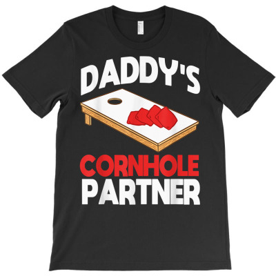 Daddy's Cornhole Partner Father's Day T Shirt T-shirt Designed By Vanthi