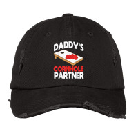 Daddy's Cornhole Partner Father's Day T Shirt Vintage Cap | Artistshot