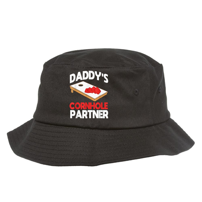 Daddy's Cornhole Partner Father's Day T Shirt Bucket Hat | Artistshot