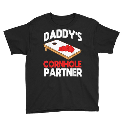 Daddy's Cornhole Partner Father's Day T Shirt Youth Tee Designed By Vanthi