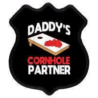 Daddy's Cornhole Partner Father's Day T Shirt Shield Patch | Artistshot