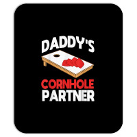 Daddy's Cornhole Partner Father's Day T Shirt Mousepad | Artistshot