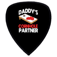 Daddy's Cornhole Partner Father's Day T Shirt Shield S Patch | Artistshot