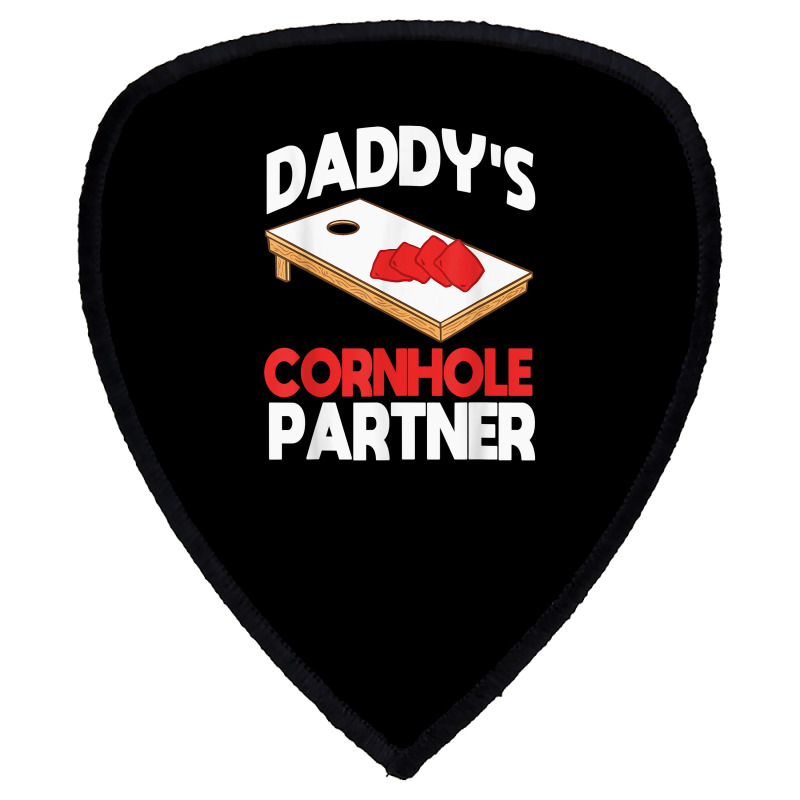 Daddy's Cornhole Partner Father's Day T Shirt Shield S Patch | Artistshot