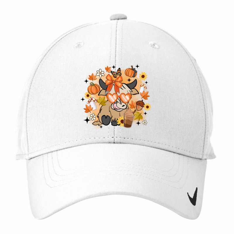 Fall Highland Cow Nike Dri-fit Cap | Artistshot