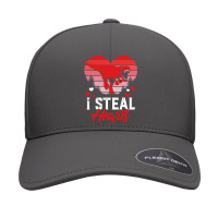 I Steal Hearts Tshirt Valentines Day Dinosaur Boys Kid (19) Seamless Cap | Artistshot