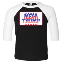 Mega Trump Face Mask Toddler 3/4 Sleeve Tee | Artistshot