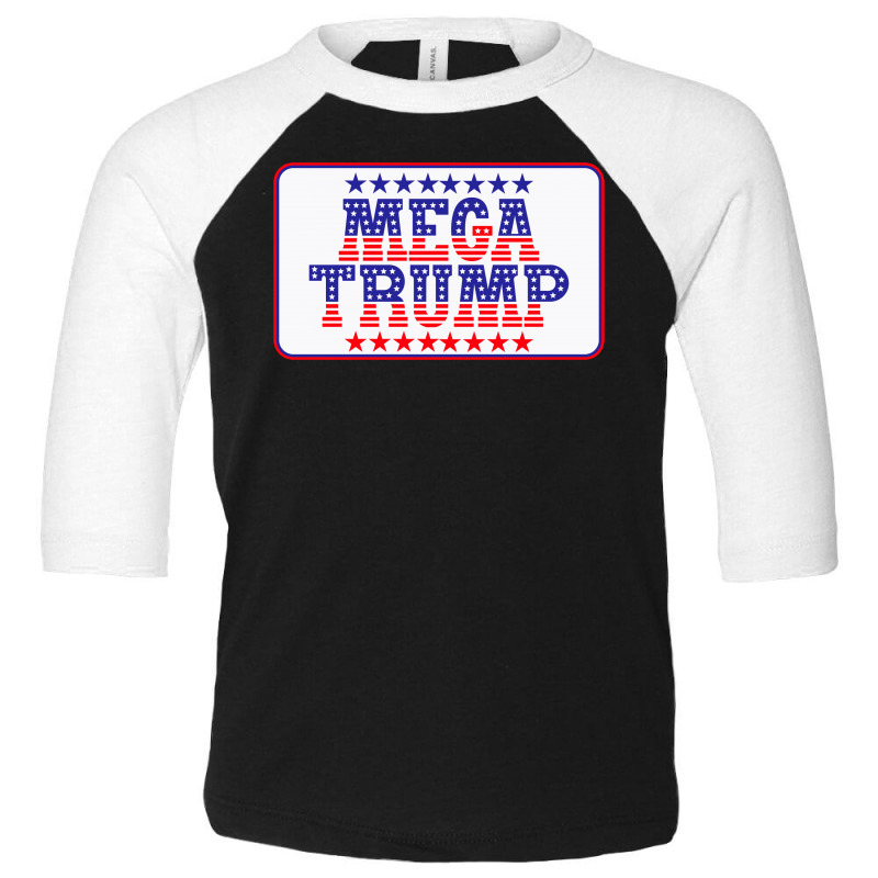 Mega Trump Face Mask Toddler 3/4 Sleeve Tee by tiococacola | Artistshot