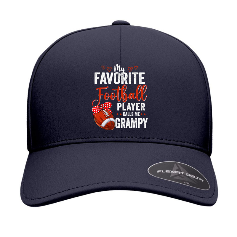 My Favorite Football Player Calls Me Grampy Football Funny Seamless Cap by pester | Artistshot