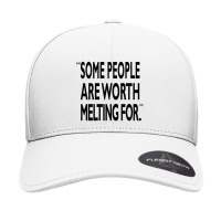 Some People Are Worth Melting Black Seamless Cap | Artistshot